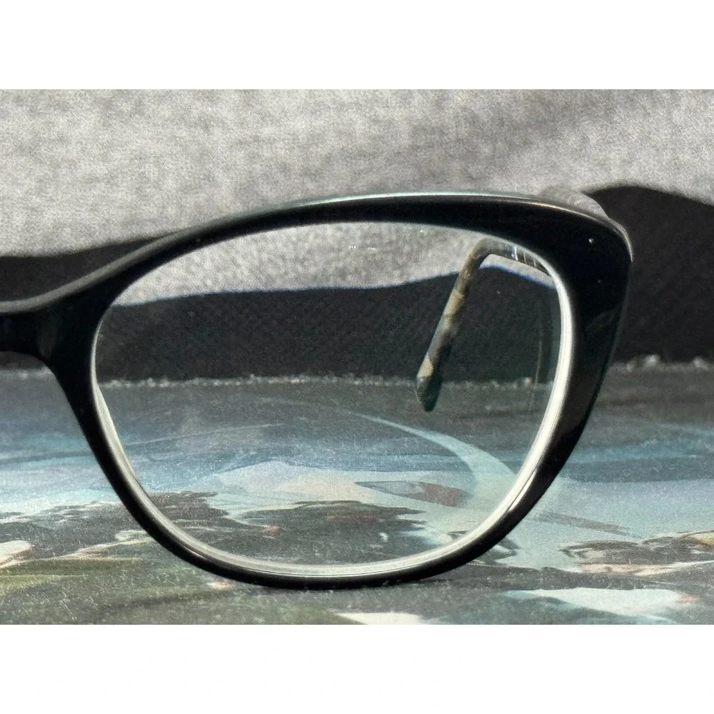 Jones New York J774 Women's Black Cat Eye Full Rim Eyeglasses Frame 57-18-145